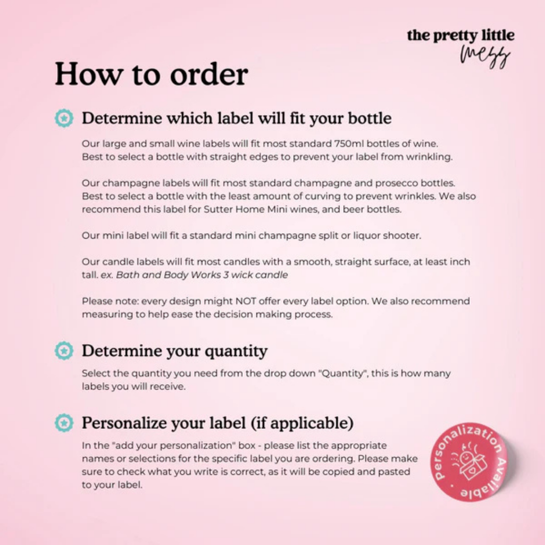 Happy Birthday Champagne Label