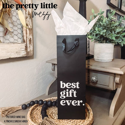 Best gift ever (black) | Gift Bag