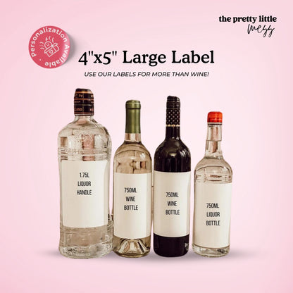 Ain't no party like a wedding party | Wedding Wine Label