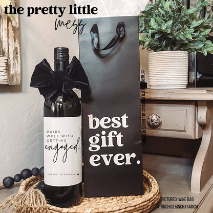 Best gift ever (black) | Gift Bag