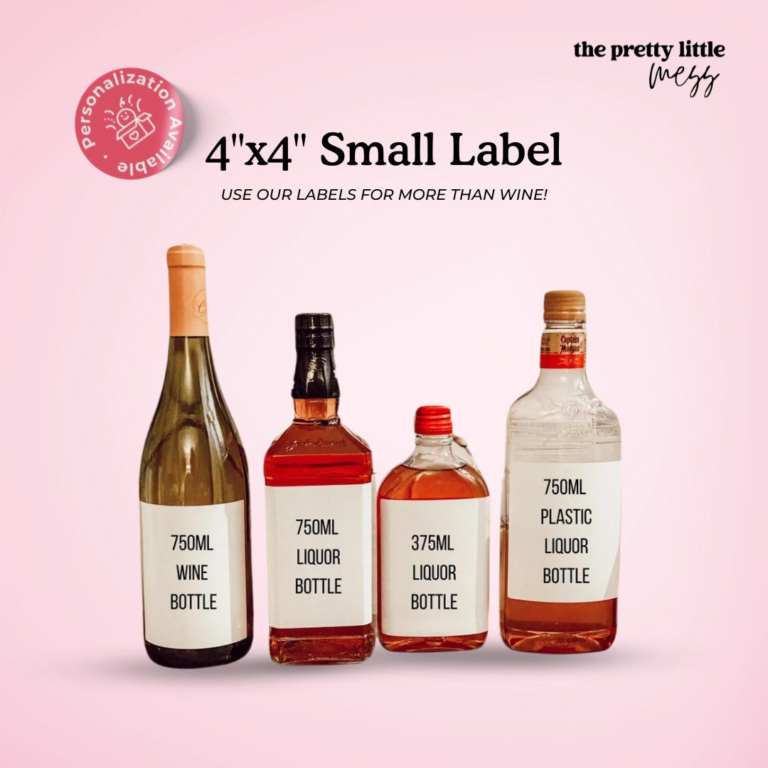 Ain't no party like a wedding party | Wedding Wine Label