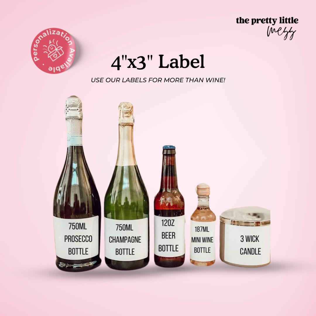 Ain't no party like a wedding party | Wedding Wine Label