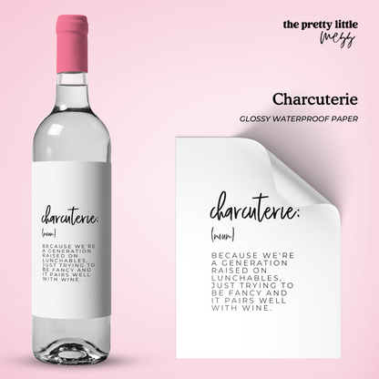 Charcuterie | Bestie Wine Label