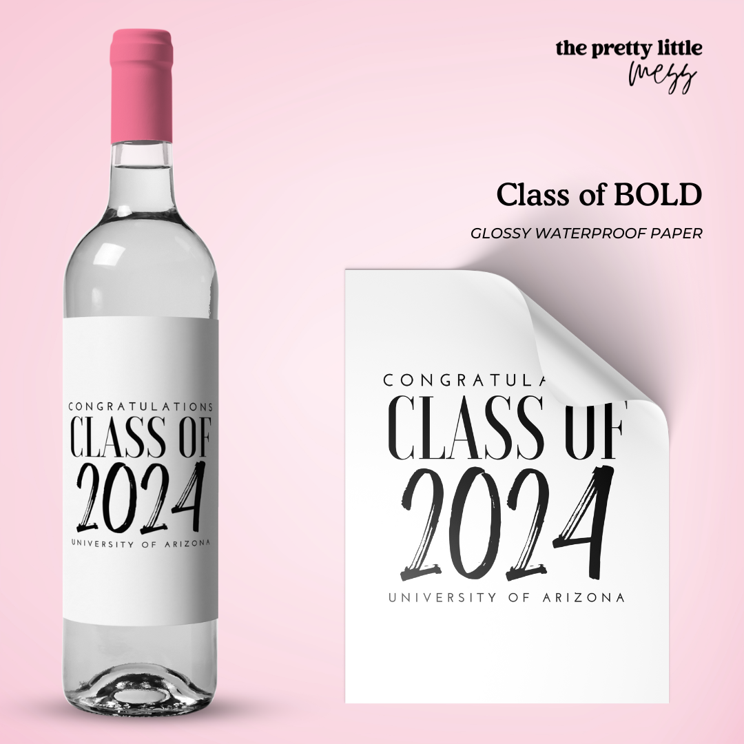 Class of BOLD | Graduation Wine Label