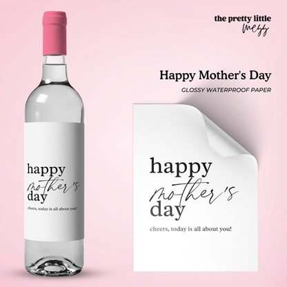 Happy Mother's Day | Mother's Day Wine Label